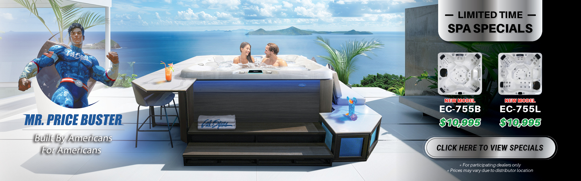 Calspas hot tub being used in a family setting - Austintown